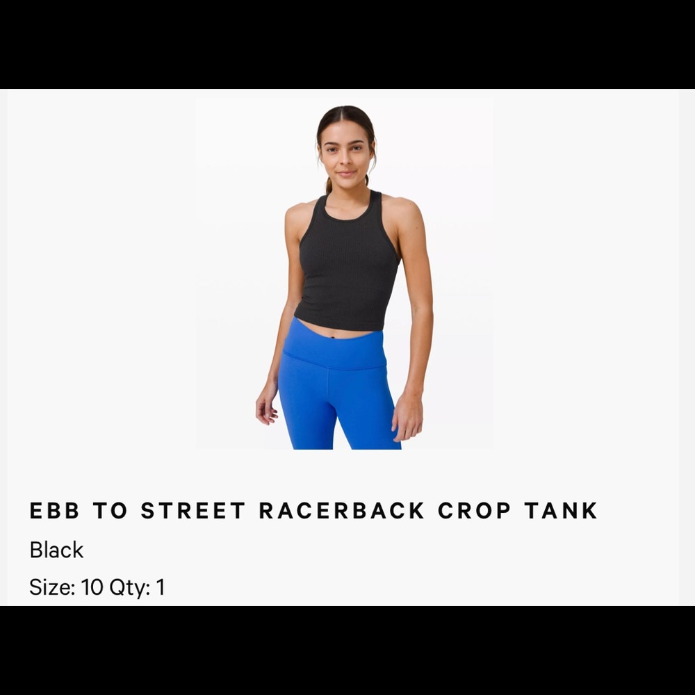 EBB TO STREET RACERBACK STREET CROP